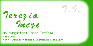 terezia incze business card
